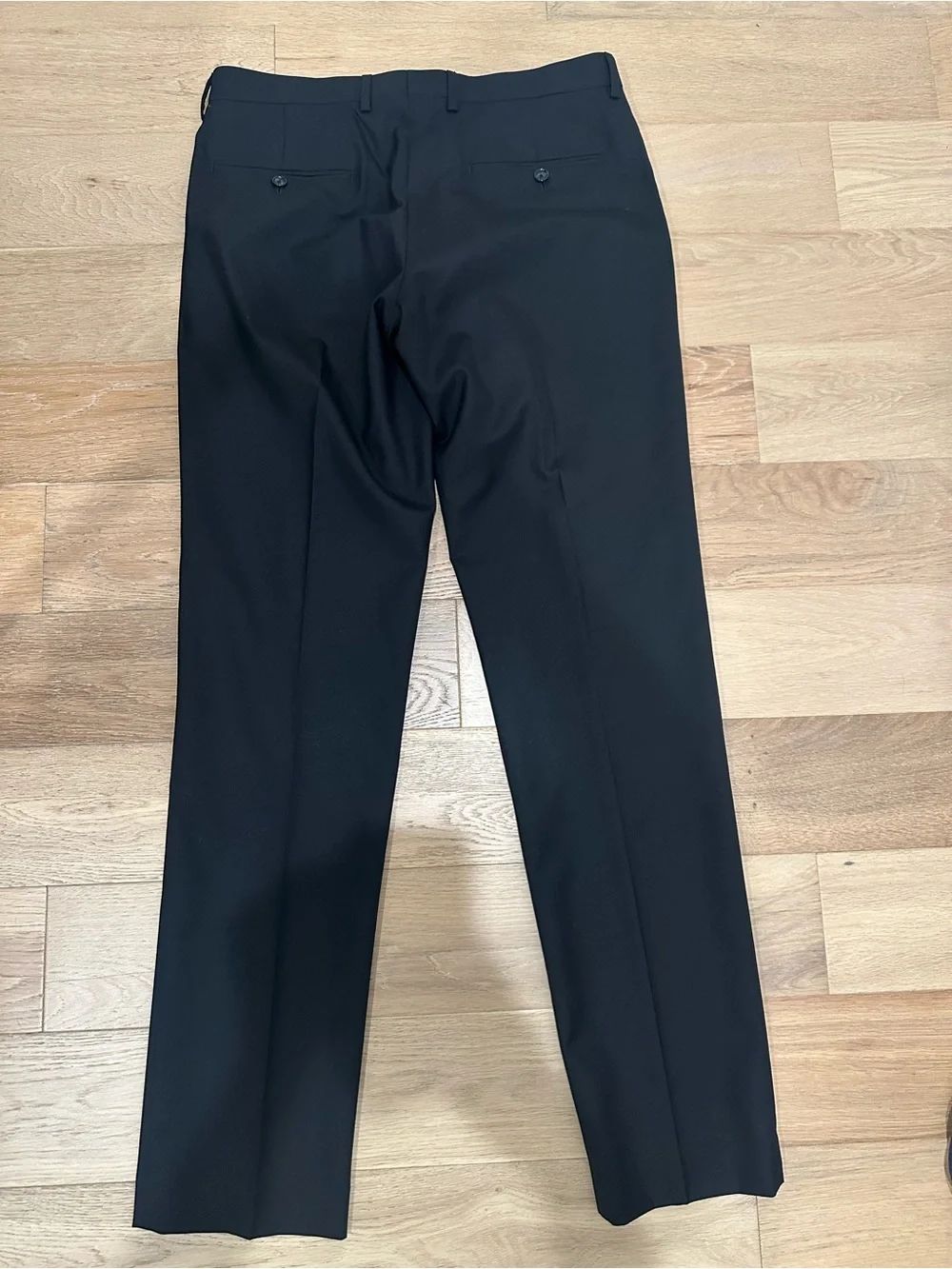 J CREW Loro Piana Super 120s Wool Ludlow Slim Fit Suit Dress Pants 32x34 Black
